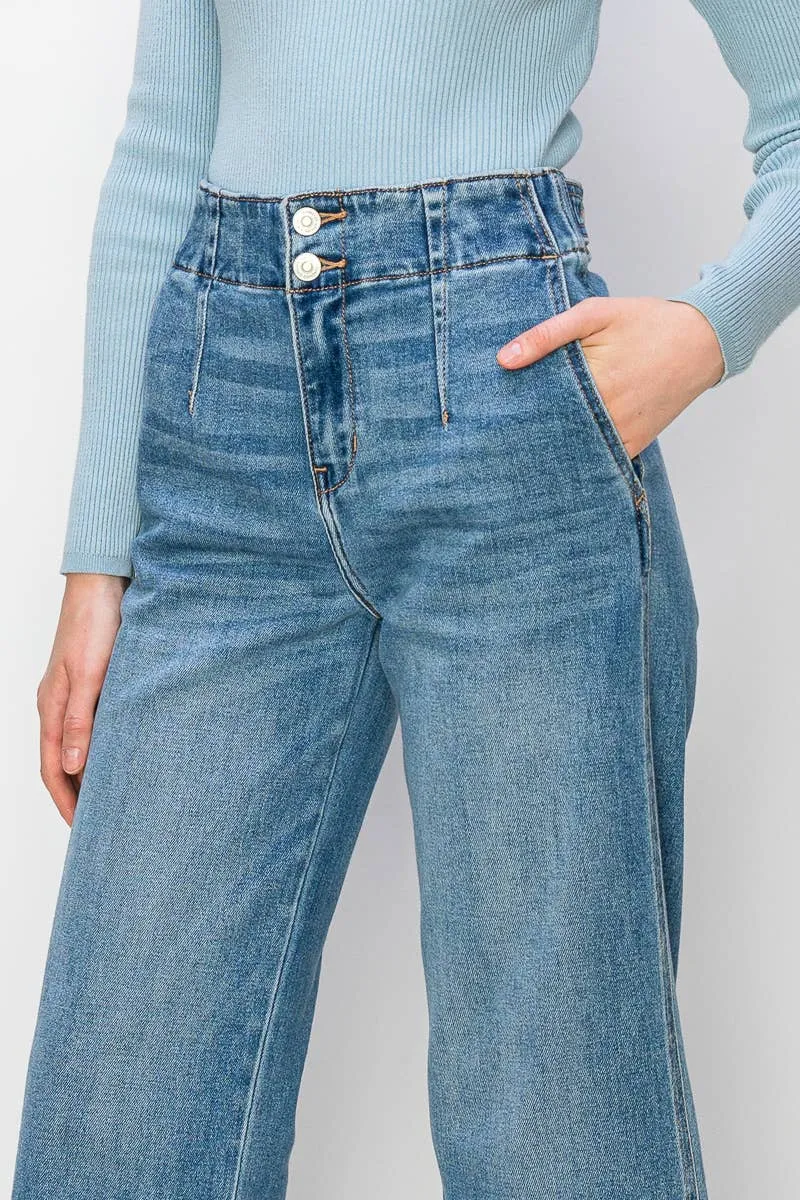 Dani High Rise Wide Leg Denim-Artemis Vintage