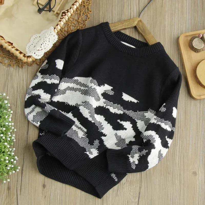 Kids Boy's Pure Cotton Warm Sweaters